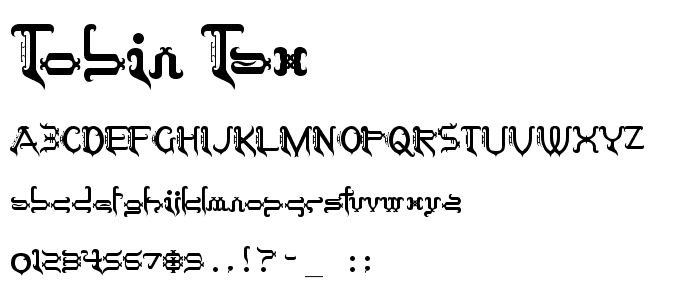 Tobin Tax font